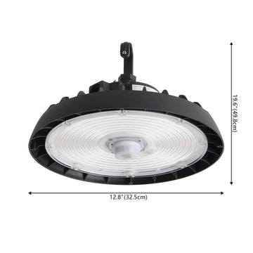 12 in. 200-Watt Integrated LED Motion Sensor High Bay Indoor/Outdoor UFO Light with 26000 Lumens 5000K